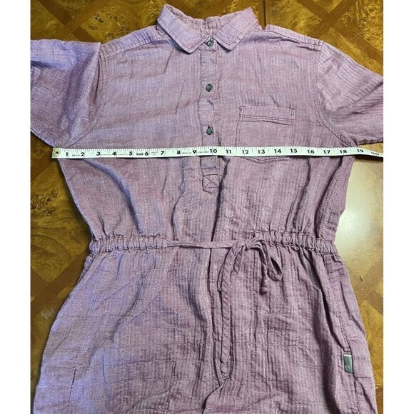 Mountain Hardwear Button Up Tie-Waist Shirt Purple Women's Size Small S - Picture 9 of 11